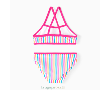 BIKINI DE NIÑA RAYAS DE POLIESTER RECICLADO DE BESTSELLER 2