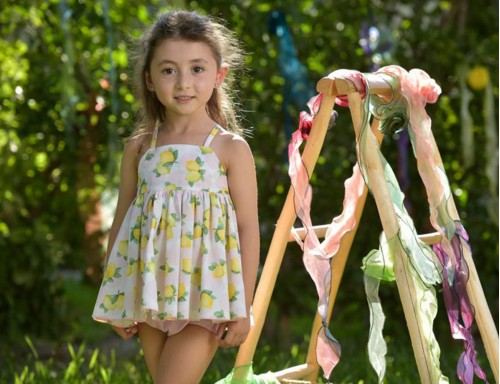 VESTIDO LIMONES CON BRAGA DE COPPO