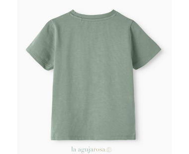 CAMISETA DE NIÑO DE ALGODÓN ORGÁNICO VERDE DE BESTSELLER 2