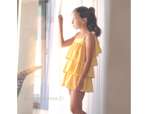 VESTIDO MILO AMARILLO FAMILIA MILO DE EVE CHILDREN