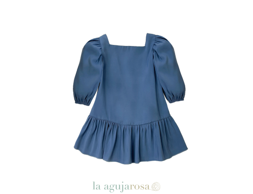 VESTIDO DE LA COLECCIÓN MIKONOS AZUL DE EVE CHILDREN