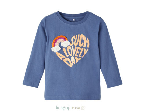 CAMISETA NIÑA DE ALGODÓN CORAZÓN ARCOIRIS DE BESTSELLER