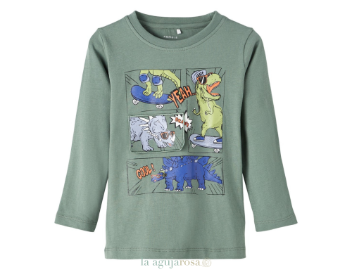 CAMISETA NIÑO DE ALGODÓN MANGA LARGA DIBUJOS DE BESTSELLER