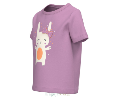 CAMISETA MANGA CORTA DE NIÑA CONEJITA DE ALGODÓN ORGÁNICO... 2