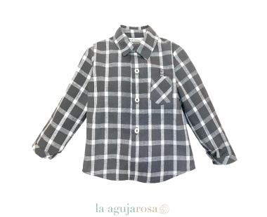 CAMISA DE NIÑO DE CUADROS GRISES DE EVE CHILDREN 2
