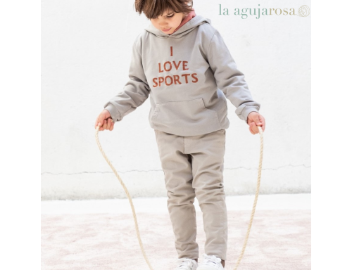 SUDADERA LETRAS CON CAPUCHA DE ANKAR