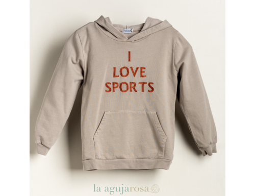 SUDADERA LETRAS CON CAPUCHA DE ANKAR