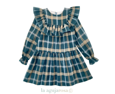 VESTIDO DE CUADROS VOLANTE DE EVE CHILDREN 2