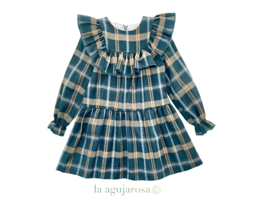 VESTIDO DE CUADROS VOLANTE DE EVE CHILDREN