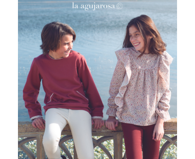 PANTALÓN VAQUERO GRANATE UNISEX DE EVE CHILDREN 2
