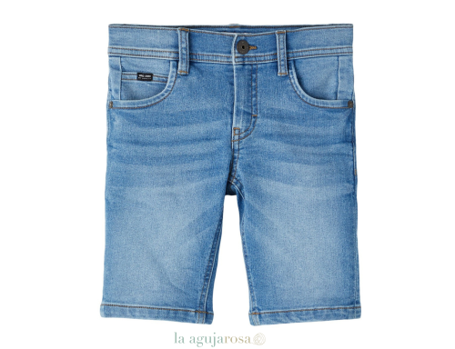 PANTALÓN CORTO DE NIÑO VAQUERO ELÁSTICO DE BESTSELLER