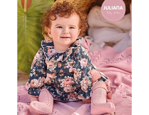 CONJUNTO CAMISA FLORES DE LA COLECCIÓN AROMA A FLORES ROSAS DE JULIANA