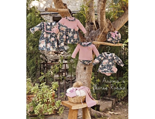 CONJUNTO CAMISA FLORES DE LA COLECCIÓN AROMA A FLORES ROSAS DE JULIANA