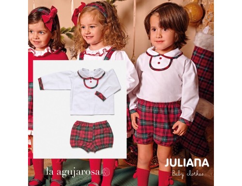 CONJUNTO PANTALÓN CAMISA DE LA COLECCIÓN SUEÑOS DE NAVIDAD DE JULIANA