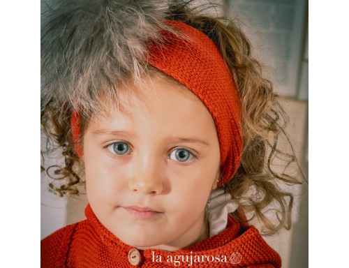 TURBANTE CON POMPÓN DE PELO DE JULIANA