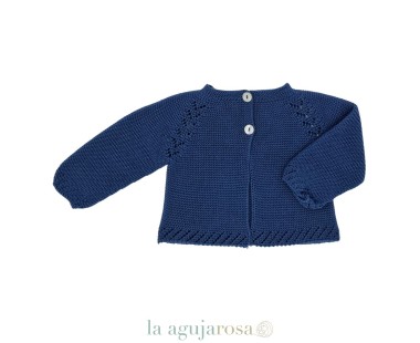 CHAQUETA NIÑO LIN CALADOS DE VERANO MARINO J7202 DE JULIANA