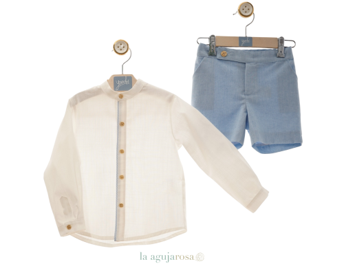 TRAJE DE NIÑO CON PANTALÓN BERMUDA DE LA FAMILIA ARRECIFE DE YOEDU