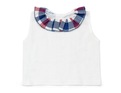 CONJUNTO CAMISA NIÑA BRAGA VOLANTE DE LA COLECCIÓN ADVOCAT