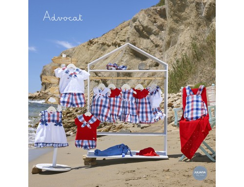 CONJUNTO CAMISA NIÑA BRAGA VOLANTE DE LA COLECCIÓN ADVOCAT
