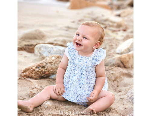 CONJUNTO BRAGA TELA FLORECITAS DE JULIANA