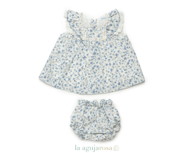 CONJUNTO BRAGA TELA FLORECITAS DE JULIANA 2