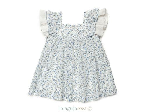 CONJUNTO BRAGA TELA FLORECITAS DE JULIANA