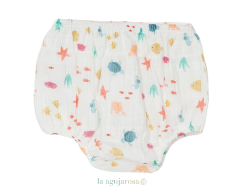 CONJUNTO BRAGA TELA ESTRELLAS DE MAR DE LA COLECCIÓN FUSTERA DE JULIANA