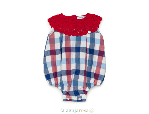 PELELE CUERPO DE PUNTO REDONDO TELA DE CUADROS DE LA COLECCIÓN ADVOCAT DE JULIANA