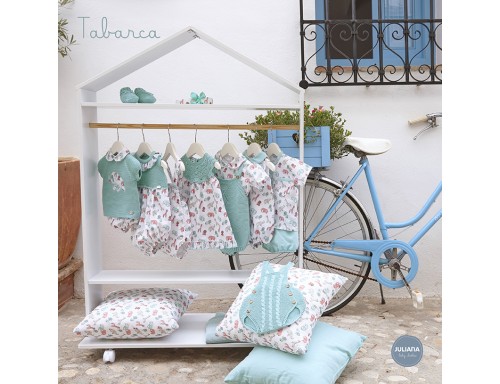 PELELE CUERPO DE PUNTO TELA ELEFANTES DE LA COLECCIÓN TABARCA DE JULIANA