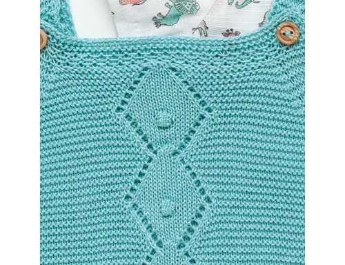 PETO DE PUNTO ROMBOS CON CAMISA ELEFANTES DE LA COLECCIÓN TABARCA DE JULIANA