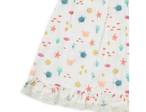 VESTIDO CUERPO REDONDO ESTRELLA DE MAR DE LA COLECCIÓN FUSTERA DE JULIANA