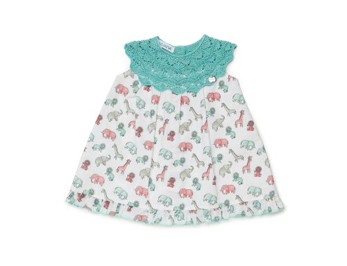 VESTIDO CUERPO REDONDO ELEFANTES DE LA COLECCIÓN TABARCA DE JULIANA