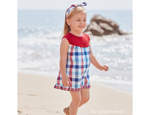 VESTIDO CUERPO REDONDO CUADROS DE LA COLECCIÓNADVOCAT DE JULIANA