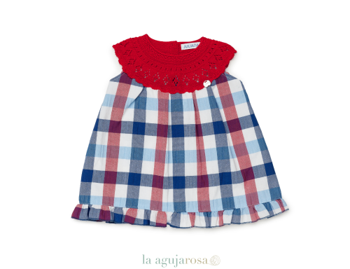 VESTIDO CUERPO REDONDO CUADROS DE LA COLECCIÓNADVOCAT DE JULIANA