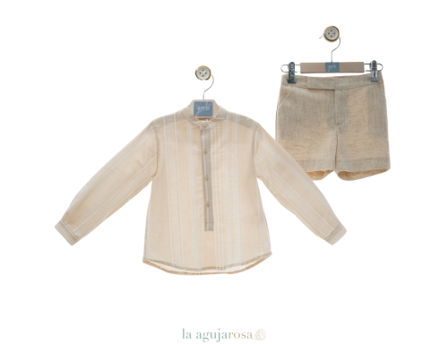TRAJE DE NIÑO CON PANTALÓN BERMUDA DE LA FAMILIA ESTRELLA DE YOEDU