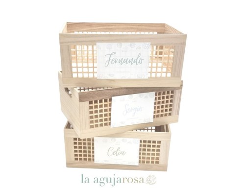 CAJAS DE MADERA PARA CREAR CANASTILLAS