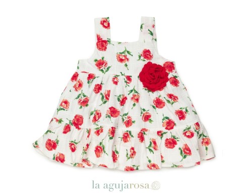 VESTIDO 2 VOLANTES FLORES DE JULIANA