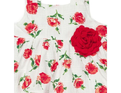 VESTIDO 2 VOLANTES FLORES DE JULIANA