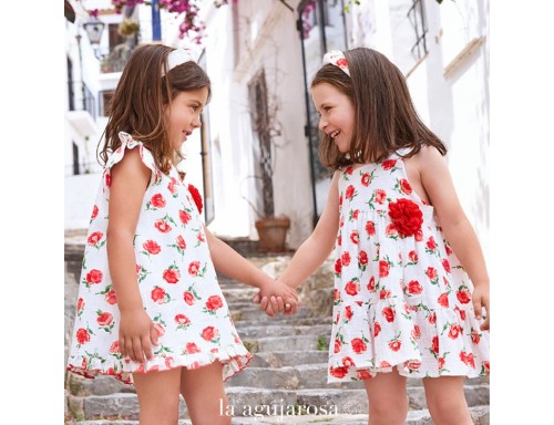 VESTIDO 2 VOLANTES FLORES DE JULIANA
