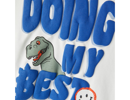 CAMISETA NIÑO DINO LETRAS DE BESTSELLER