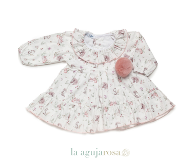 VESTIDO ENTERIZO ANIMALITOS DE LA COLECCIÓN NUBE DE JULIANA