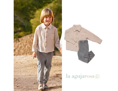 CONJUNTO NIÑO PANTALÓN PANA DE LA COLECCIÓN DESTELLO DE JULIANA