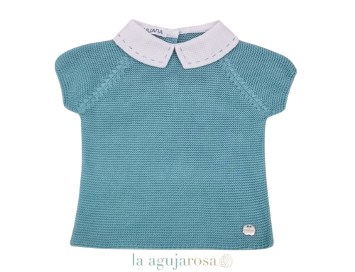 CONJUNTO PANTALÓN PUNTO LIN CUELLO PESPUNTE DE JULIANA