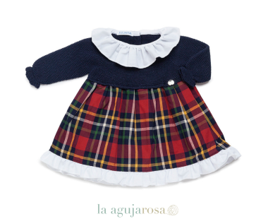VESTIDO CUERPO PUNTO CUADROS DE LA COLECCIÓN SECRETO DE... 2