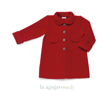 ABRIGO DE ALGODÓN COCIDO EN COLOR ROJO DE JULIANA 2