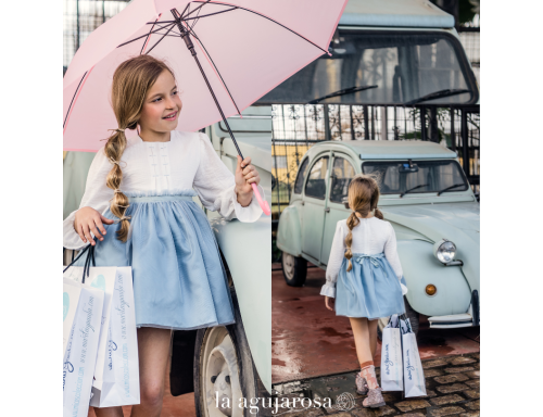 VESTIDO INFANTIL DE LA FAMILIA LIENZO DE YOEDU