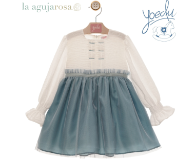 VESTIDO INFANTIL DE LA FAMILIA LIENZO DE YOEDU 2