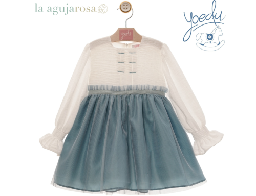 VESTIDO INFANTIL DE LA FAMILIA LIENZO DE YOEDU