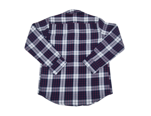 CAMISA DE CUADROS DE NIÑOA EN TONOS AZULES DE NACHETES