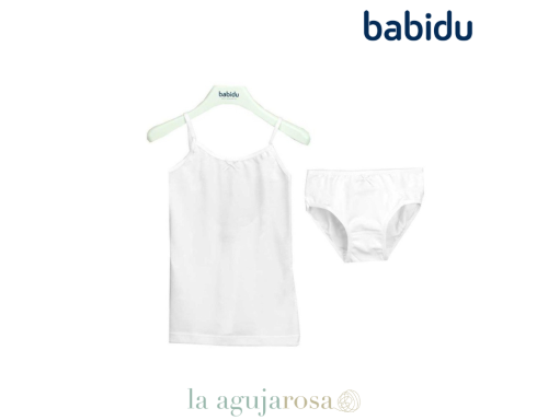 CONJ.COMUNION NIÑA TIRANTE ESCOTE ESPALDA